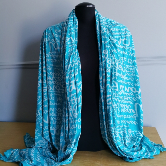 LULULEMON Blue Scarf - Picture 2 of 6